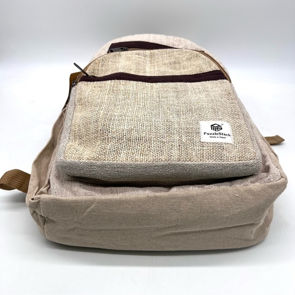 Handmade Hemp Cotton Travel Backpack - Picture 8 of 10